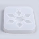 Форма силиконовая универсальная, подвеска «Снежинка-кристалл» - фото 9767582