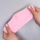 Напяточники для педикюра, увлажняющие, махровые, с силиконовой вкладкой, ONE SIZE, цвет розовый - Фото 7