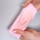 Напяточники для педикюра, увлажняющие, махровые, с силиконовой вкладкой, ONE SIZE, цвет розовый - Фото 8