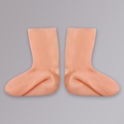 Носочки для педикюра, высокие, силиконовые, универсальный размер, 21×19 см, бежевые - Фото 6