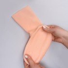 Носочки для педикюра, высокие, силиконовые, универсальный размер, 21×19 см, бежевые - Фото 7