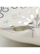 Наволочка декоративная новогодняя «Этель. Рождество», серебристые снежинки, 40×40 см - Фото 5