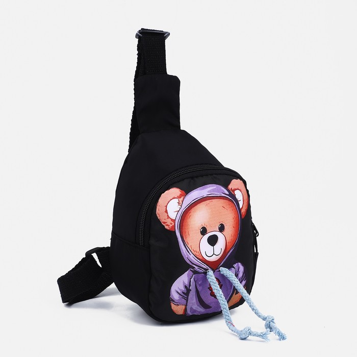 Сумка детская через плечо, цвет чёрный - Фото 1