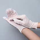 Перчатки хлопковые «Эконом», универсальный размер, пара, белые - Фото 2