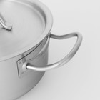 Кастрюля Hanna Knövell, 2 л, d=18 см, h=8 см, толщина стенки 0.6 мм, с крышкой, индукция, нержавеющая сталь - Фото 6