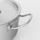 Кастрюля Hanna Knövell, 3 л, d=20 см, h=9.5 см, толщина стенки 0.6 мм, с крышкой, индукция, нержавеющая сталь - Фото 6