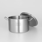 Кастрюля Hanna Knövell, 9 л, d=26 см, h=17 см, толщина стенки 0.6 мм, с крышкой, индукция, нержавеющая сталь - Фото 5