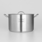 Кастрюля Hanna Knövell, 11 л, d=28 см, h=18 см, толщина стенки 0.8 мм, с крышкой, индукция, нержавеющая сталь - Фото 5