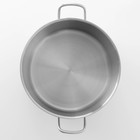 Кастрюля Hanna Knövell, 11 л, d=28 см, h=18 см, толщина стенки 0.8 мм, с крышкой, индукция, нержавеющая сталь - Фото 8