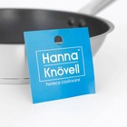 Сковорода из нержавеющей стали Hanna Knövell, d=24 см, h=5,5, толщина стенки 0,6 мм, длина ручки 21,5 см, антипригарное покрытие, индукция - фото 6957501