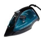 Утюг ENERGY EN-348, 2600 Вт, керамическая подошва, 350 мл, чёрно-бирюзовый - Фото 1