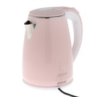 Чайник электрический ENERGY E-261, пластик колба металл, 1.8 л, 1500 Вт, розовый - фото 299405328