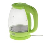 Чайник электрический Homestar HS-1012, стекло, 1.7 л, 2200 Вт, зеленый - фото 51340754 Чайник электрический Homestar HS-1012, стекло, 1.7 л, 2200 Вт, зеленый - фото 51340754