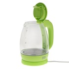 Чайник электрический Homestar HS-1012, стекло, 1.7 л, 2200 Вт, зеленый - фото 51340758 Чайник электрический Homestar HS-1012, стекло, 1.7 л, 2200 Вт, зеленый - фото 51340758