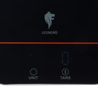 Весы кухонные Leonord LE-1706, электронные, до 10 кг, LCD дисплей, чёрные - фото 9602484