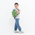Рюкзак детский на молнии, наружный карман, цвет салатовый - фото 9536175