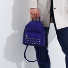 Рюкзак на молнии, наружный карман, цвет фиолетовый - Фото 6