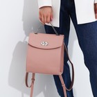Рюкзак на клапане, цвет розовый - фото 319555756