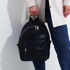 Рюкзак на молнии, наружный карман, цвет тёмно-синий - Фото 6