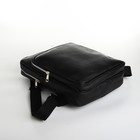 Рюкзак из искусственной кожи на молнии, наружный карман, цвет чёрный - Фото 4