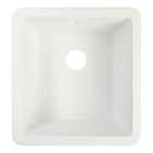 Мойка для кухни из камня ZEIN 27/Q1, 463 х 433 мм, прямоугольная, перелив, цвет белый лед - фото 10588690