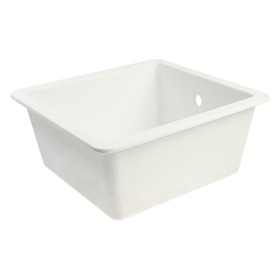

Мойка для кухни из камня ZEIN 27/Q1, 463 х 433 мм, прямоугольная, перелив, цвет белый лед