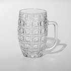 Пивная кружка «Линза/Ромб», 500 мл, стекло, МИКС 9710096