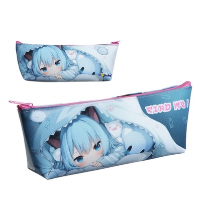 Пенал мягкий, 1 отделение, 80×190(225) × 40 мм, объёмный, ПМО 32-20 «Аниме милашка»