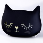 Антистресс подушка «Котик», чёрный - фото 3899965