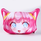 Подушка декоративная антистресс «Аниме», розовая - Фото 2