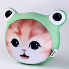 Подушка декоративная антистресс «Котик-лягушка» - Фото 4