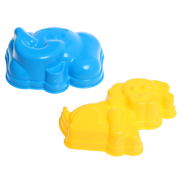 Песочный набор «Мини»: ведерко,лопатка, грабли, 2 формочки МИКС 63794