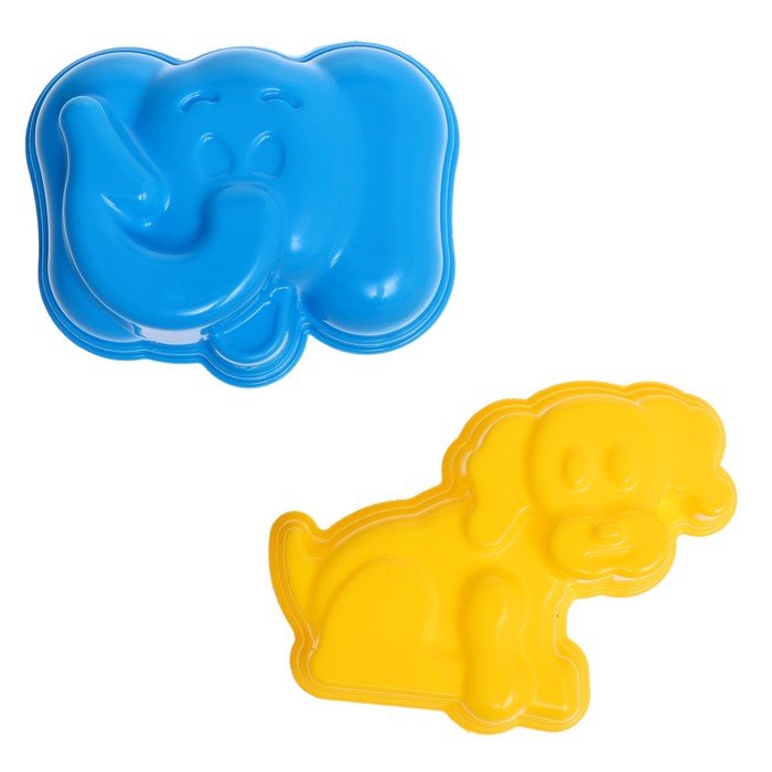 Песочный набор «Мини»: ведерко,лопатка, грабли, 2 формочки МИКС 63794