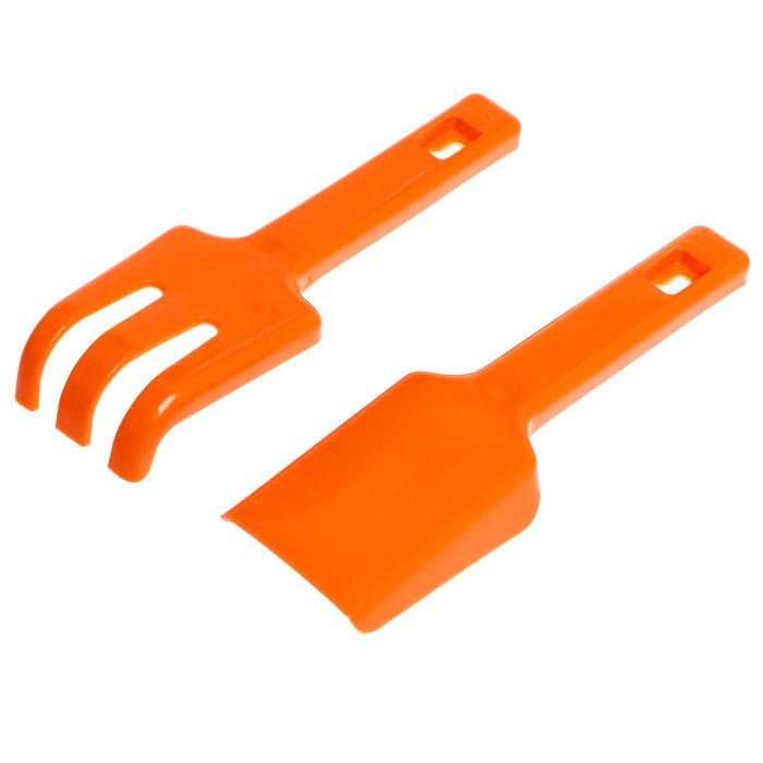 Песочный набор «Мини»: ведерко,лопатка, грабли, 2 формочки МИКС 63794