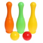 Набор: Грузовик карьерный, кегли, цвета МИКС 9754831