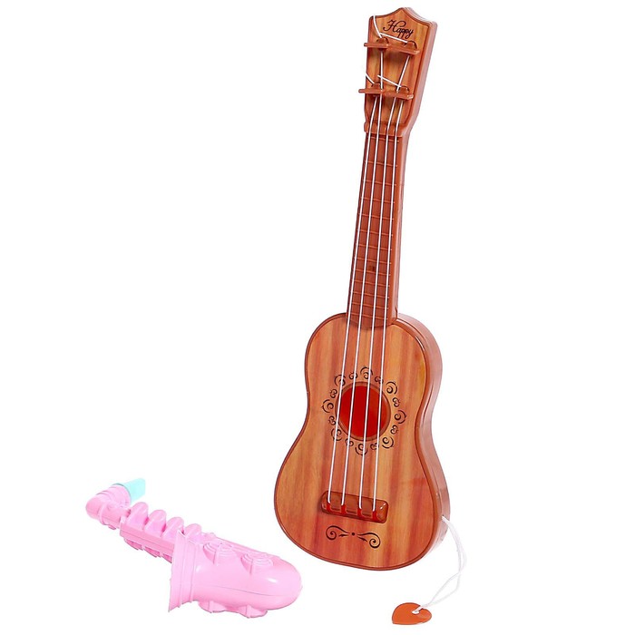 Набор музыкальных инструментов "Музыкант", 2 предмета, цвета МИКС  , в ПАКЕТЕ