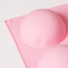 УЦЕНКА Форма силиконовая для выпечки Доляна «Полусфера», 27×18×3.5 см, 6 ячеек, d=7 см, 3.5 см, цвет МИКС - Фото 2