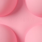 УЦЕНКА Форма силиконовая для выпечки Доляна «Полусфера», 27×18×3,5 см, 6 ячеек, d=7 см, 3,5 см, цвет МИКС - Фото 4