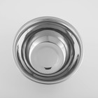 УЦЕНКА Миска глубокая из нержавеющей стали Доляна, 2,4 л, d=26 см - Фото 2