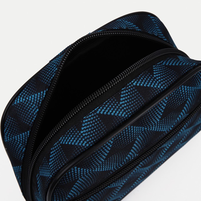 Косметичка на молнии, с подкладом, наружный карман, цвет чёрный/разноцветный 36315