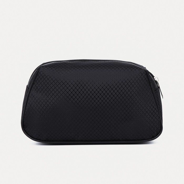Косметичка на молнии, цвет чёрный 36316