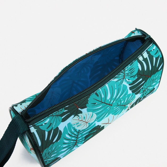 Косметичка на молнии, цвет зелёный 36317