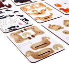 Фигурки животных деревянные «Ферма. Домашние животные» - Фото 3