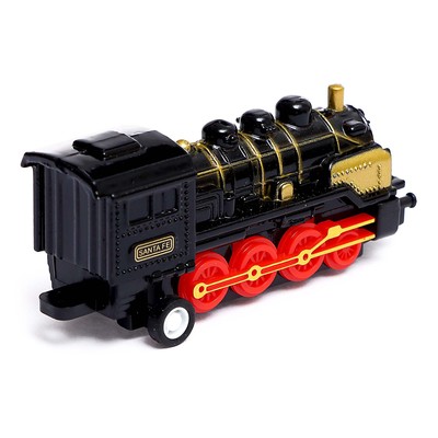 Поезд металлический «Классика», с 4 вагонами, инерция, МИКС