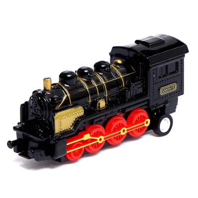 Поезд металлический «Классика», с 4 вагонами, инерция, МИКС