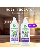 Гель-бальзам для мытья посуды и детских игрушек SYNERGETIC Базилик и свежая мята, биоразлагаемый, 1 л - фото 120347651