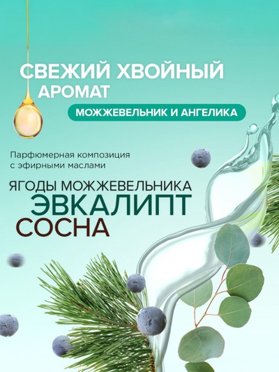 Освежитель воздуха SYNERGETIC «Ягоды можжевельника и ангелика», 380 мл