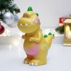 Копилка "Динозавр Рекс" желтая, 18см - Фото 2
