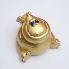 Копилка "Зубастый Дракончик" золотая, 12см - фото 24248551