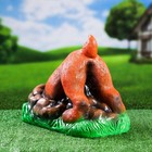 Садовая фигура "Собака ищет клад" оранжевая, 30см - фото 281377014